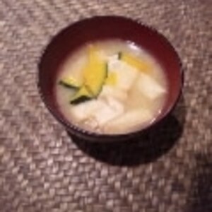 ホクホク甘い☆かぼちゃと揚げのお味噌汁☆